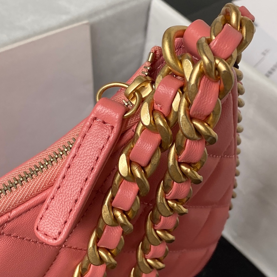 Large Lambskin Hobo Bag AS4368 Pink